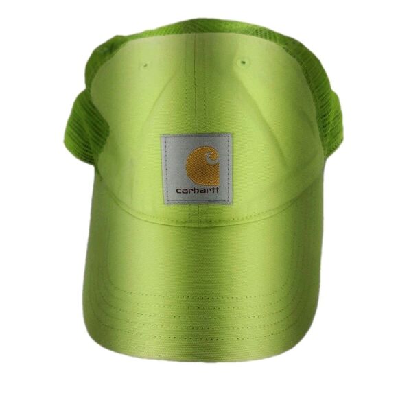 Carhartt Trucker Hat Neon Green Snap Back Adjustable - Picture 1 of 5